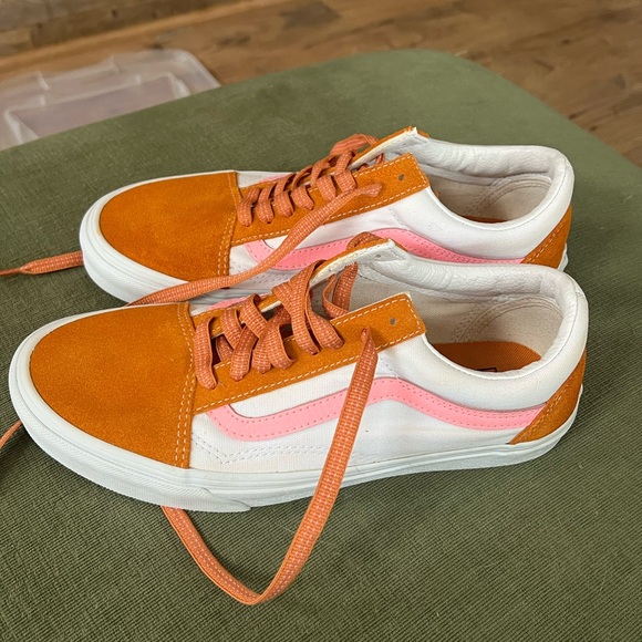 Vans Orange and Pink Sneakers - Picture 2 of 5